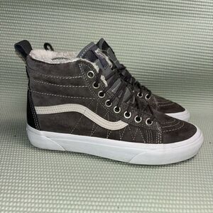 Vans Sk8 Hi Mte Athletic Shoes Sneakers Womens Size 6.5 721454 Pewter White